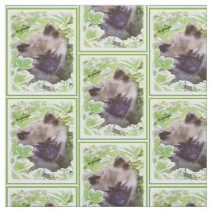 Tela Keeshond Puppy en el jardín pintando arte original