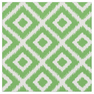 Tela Kelly Green Ikat Diamonds