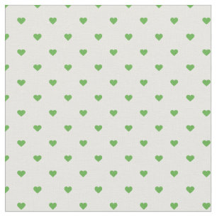 Tela Kelly Green Polka Dot Hearts