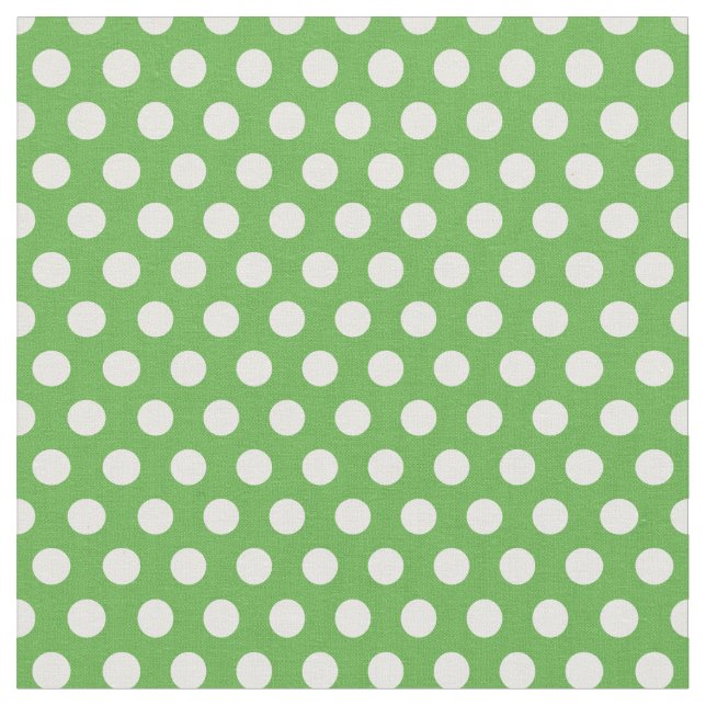 Tela Kelly Green Polka Dots (De cerca)