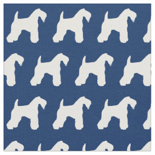 Tela Kerry Blue Terrier Dog Silhouette Mascota Marina A
