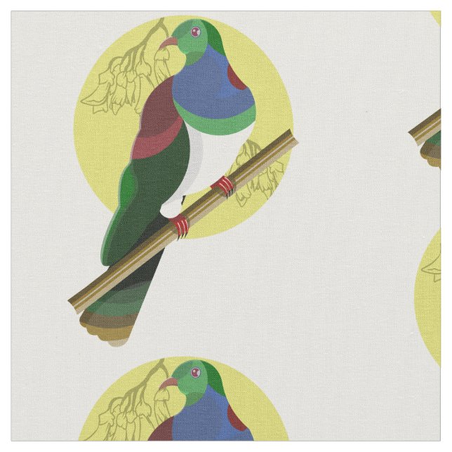 Tela KERURU Wood pigeon (De cerca)