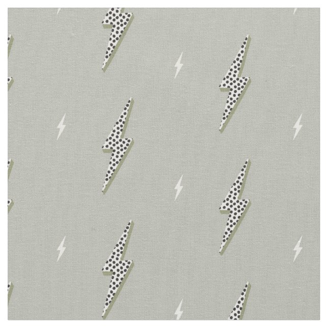 Tela Khaki green lighting thunderbolt electric simple (De cerca)