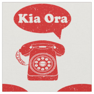 Tela Kia Ora Te Reo Maori Idioma Retro Teléfono