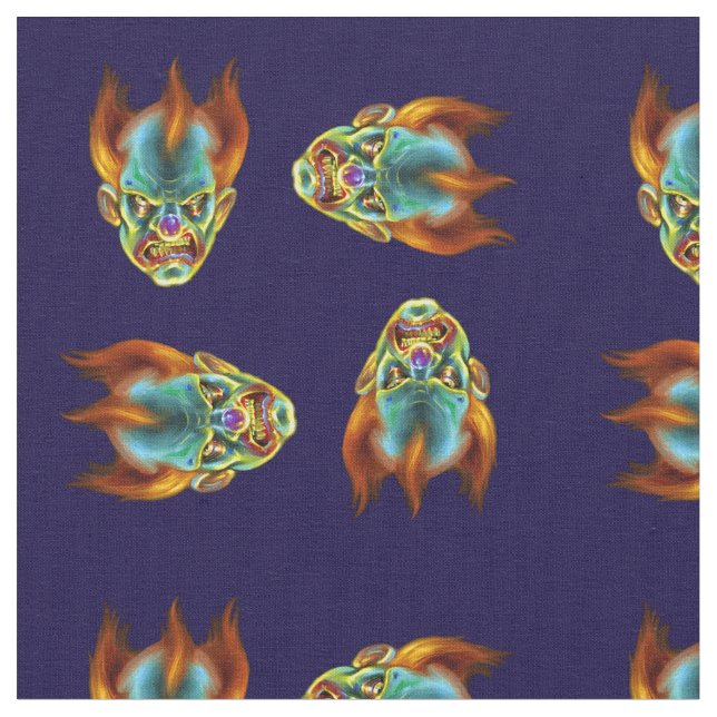 Tela Killa Klown Fabric (De cerca)