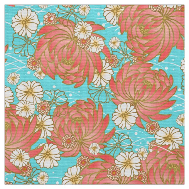 tela kimono de patrón japonés (Retal)