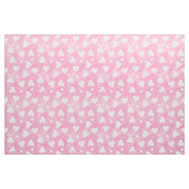 Tela KiniArt Corazones Dulces ("Cuarto gordo" (fat quarter))