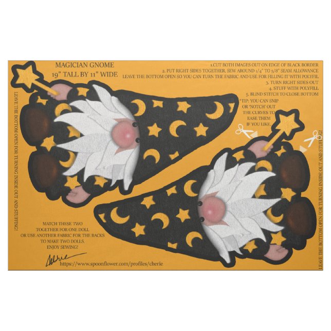 Tela Kit de fieltro para coser y cortar Mago Gnomo ("Cuarto gordo" (fat quarter))
