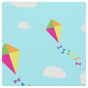 Tela Kites Cute Niños Coloridos