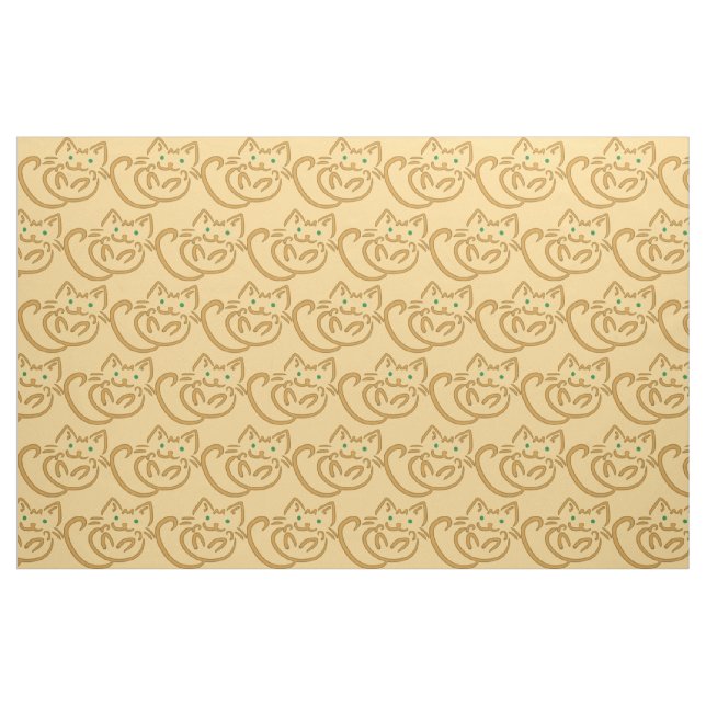 Tela Kitty juguetón ("Cuarto gordo" (fat quarter))