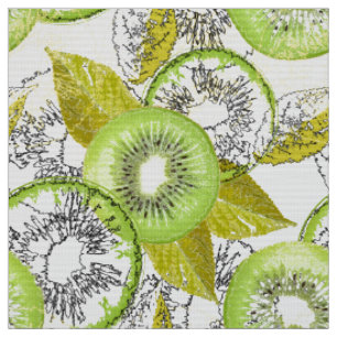 Tela Kiwi, frugal, verde y blanco, fresco, jugoso, blan