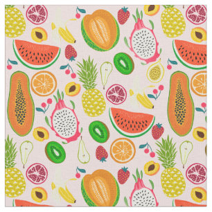 Tela kiwi pomegranato de dragón tropical