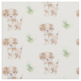 Tela Kleiner Hund mit Schmetterling