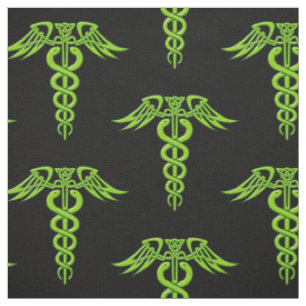 Tela Knot Caduceus celta verde
