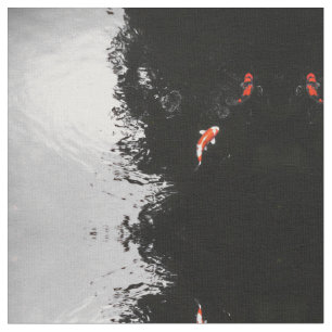 Tela Koi monocromático