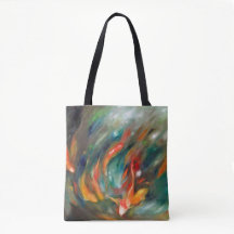 Koi Storm - Bolso tote de impresión total personal