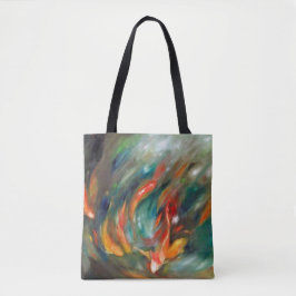 Tela Koi Storm - Bolso tote de impresión total personal