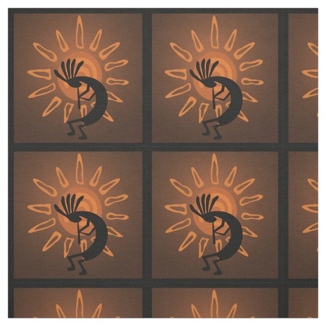 Tela Kokopelli Sun Southwest Rustic Brown (Retal)