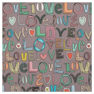 Tela l o v e LOVE mocha