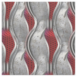 Tela La audaz apariencia de textura gris roja 3D metáli