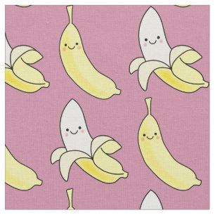 Tela La banana kawaii, Personalizado rosada, chica