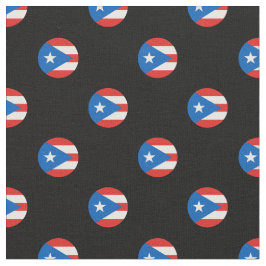 Tela La bandera puertorriqueña, polka, pega negro