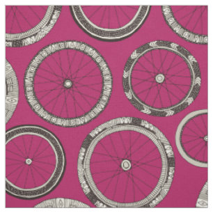 Tela la bici rueda rosa