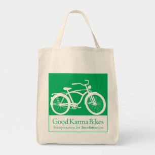 Tela La buena karma Bikes el bolso de ultramarinos