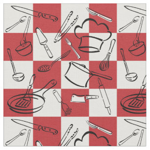 Tela La cocina equipa el tablero de damas