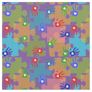Tela La conciencia del autismo embroma los pedazos del