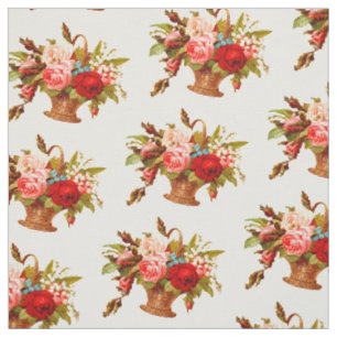 Tela La decoración del campo francés Rose Bouquet