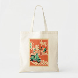 Tela La Dolce Vita Roma Bolso de viaje vintage Italia A