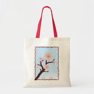 Tela La flor de cerezo florece bolso