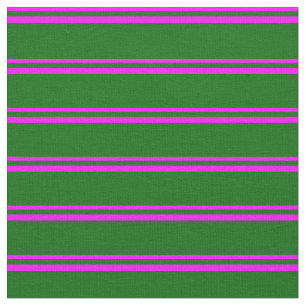 Tela La fucsia y las líneas verdes oscuras