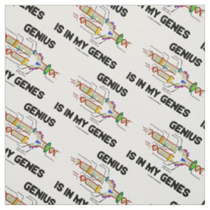 Tela La genialidad está en mis genes replicación del AD