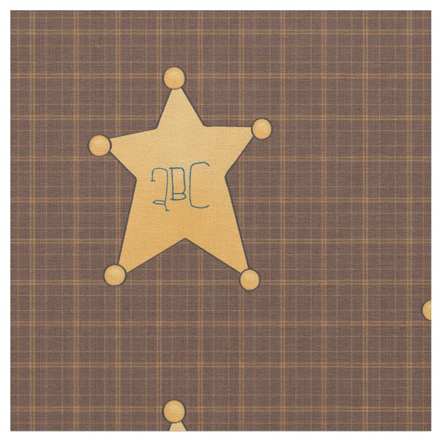 Tela La insignia del alguacil de la estrella dorada (De cerca)