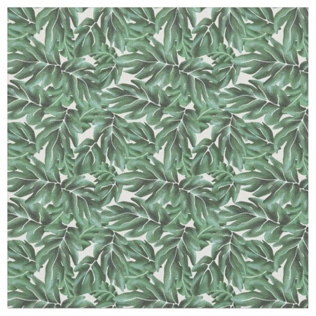 Tela La jungla deja a Monstera Green (De cerca)