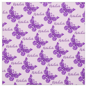 Tela La mariposa conocida púrpura personalizada entint