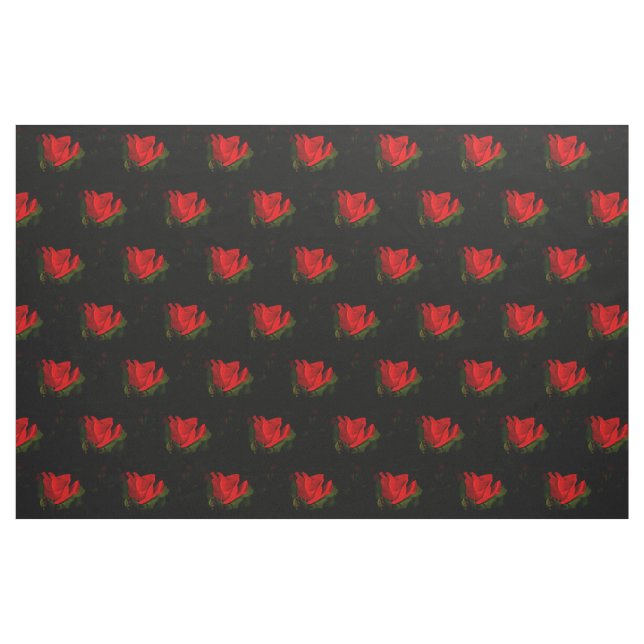 Tela La pasión oscura - Rosa roja ("Cuarto gordo" (fat quarter))