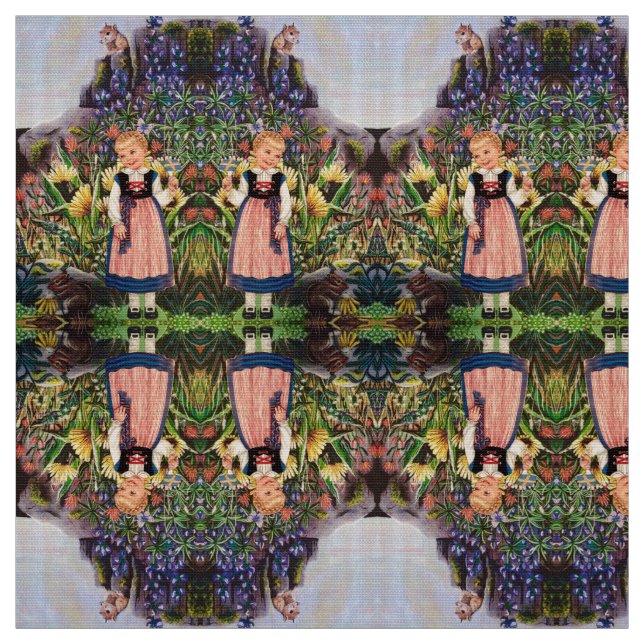 Tela La pequeña Chica holandesa Fabric (Retal)