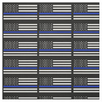La policía diseña la bandera americana