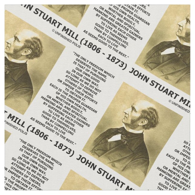 Tela La prosecución de la libertad de John Stuart Mill (De cerca)