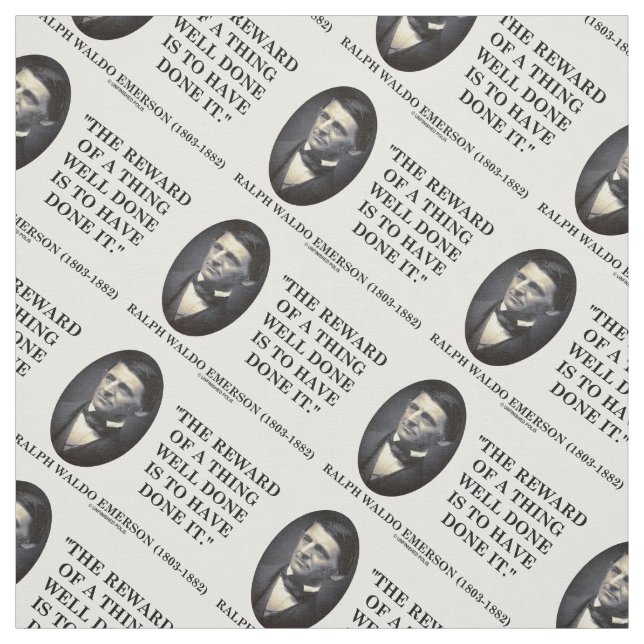 Tela La Recompensa De Algo Bien Hecho Es Haberlo Hecho. (Retal)