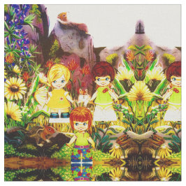 Tela "¡La señorita Elizabeth", amigos de RETRO Fabric!