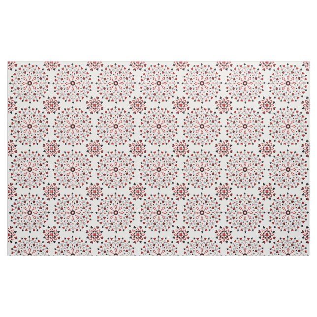 Tela La tarjeta se adapta a la mandala ("Cuarto gordo" (fat quarter))