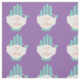 Tela La tipografía de manos púrpuras detiene la gráfica