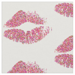 Tela Labios multicolores #24 del purpurina