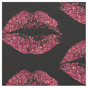 Tela Labios rojos #2 del purpurina