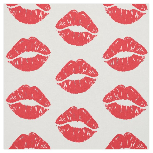 Tela Labios Rojos, Labios Rojos, Beso, Patrón De Labios (Retal)