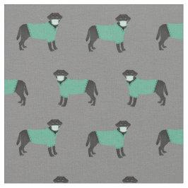 Tela Labrador negro con grises